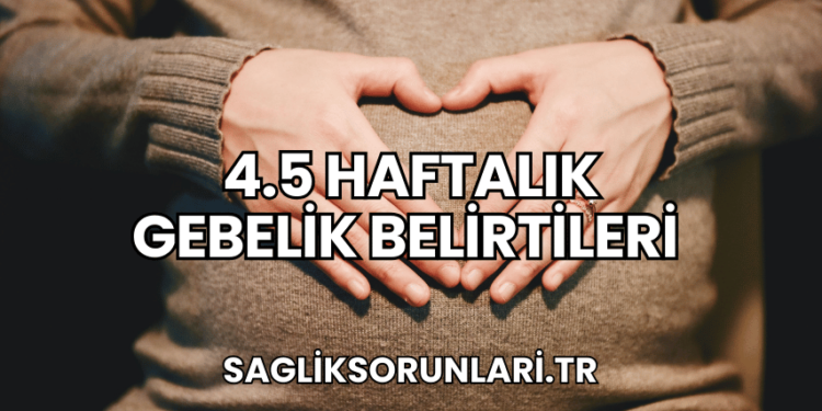 4.5 Haftalık Gebelik Belirtileri
