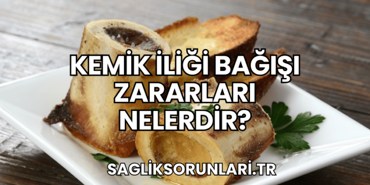 Kemik İliği Bağışı Zararları Nelerdir?