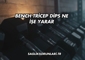 Bench Tricep Dips Ne İşe Yarar?