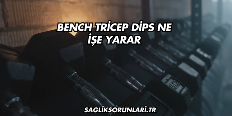 Bench Tricep Dips Ne İşe Yarar?
