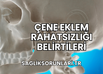 Çene Eklem Rahatsızlığı Belirtileri
