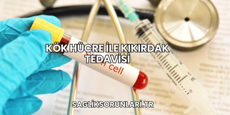 Kök Hücre ile Kıkırdak Tedavisi