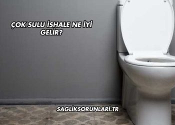 Çok Sulu İshale Ne İyi Gelir?