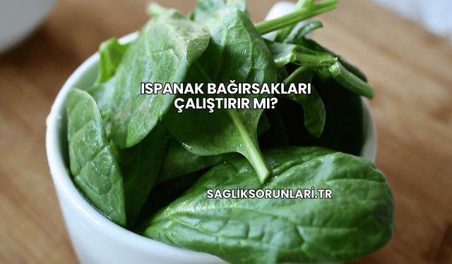 Ispanak Bağırsakları Çalıştırır mı?