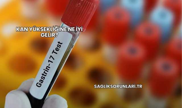 Kan Yüksekliğine Ne İyi Gelir?