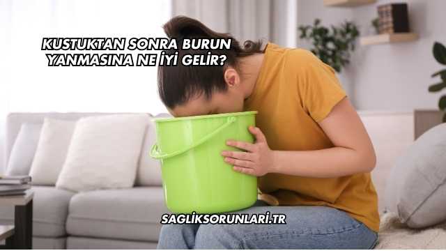 Kustuktan Sonra Burun Yanmasına Ne İyi Gelir?