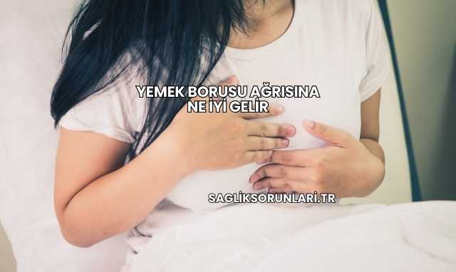 Yemek Borusu Ağrısına Ne İyi Gelir