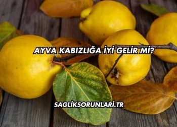 Ayva Kabızlığa İyi Gelir mi?