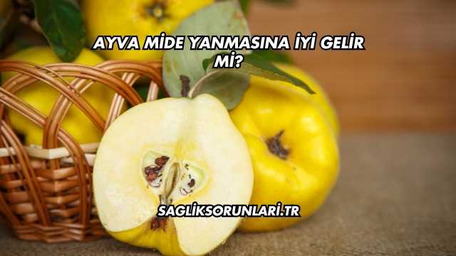 Ayva Mide Yanmasına İyi Gelir mi?