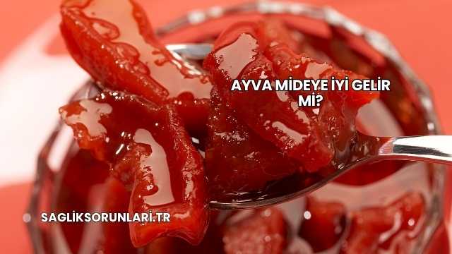 Ayva Mideye İyi Gelir mi?