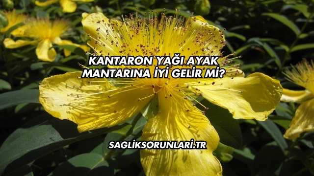 Kantaron Yağı Ayak Mantarına İyi Gelir mi?