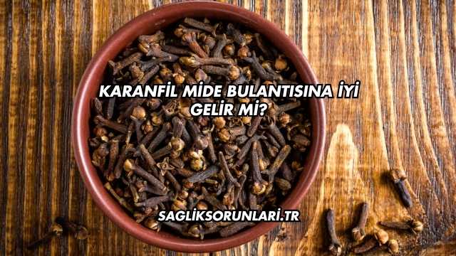 Karanfil Mide Bulantısına İyi Gelir mi?