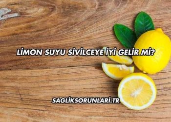 Limon Suyu Sivilceye İyi Gelir mi?