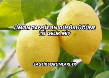 Limon Tansiyon Düşüklüğüne İyi Gelir mi?