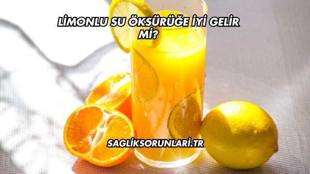 Limonlu Su Öksürüğe İyi Gelir mi?