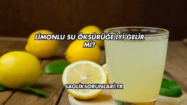 Limonlu Su Öksürüğe İyi Gelir mi?