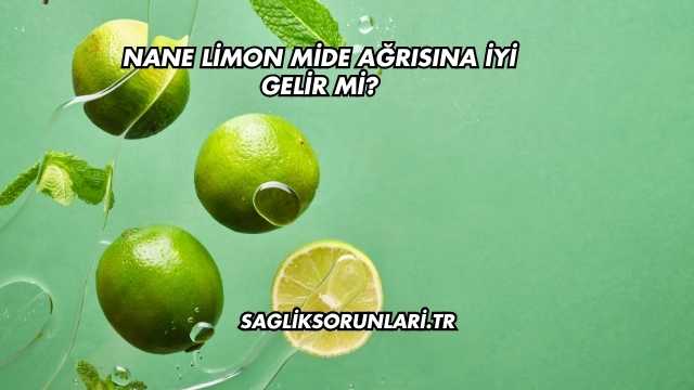 Nane Limon Mide Ağrısına İyi Gelir mi?