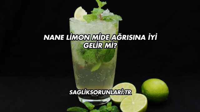 Nane Limon Mide Ağrısına İyi Gelir mi?