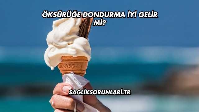 Öksürüğe Dondurma İyi Gelir mi?