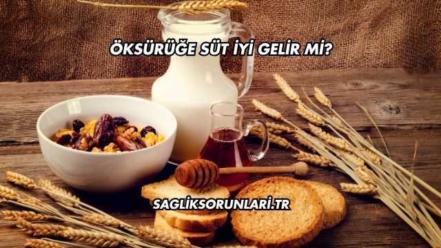 Öksürüğe Süt İyi Gelir mi?