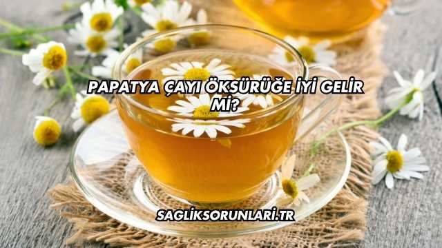 Papatya Çayı Öksürüğe İyi Gelir mi?
