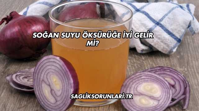 Soğan Suyu Öksürüğe İyi Gelir mi?