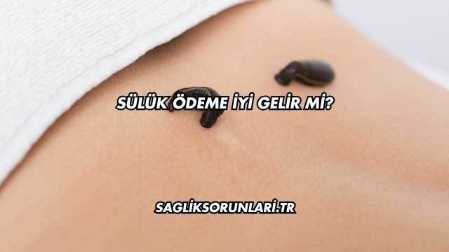Sülük Ödeme İyi Gelir mi?
