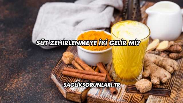 Süt Zehirlenmeye İyi Gelir mi?