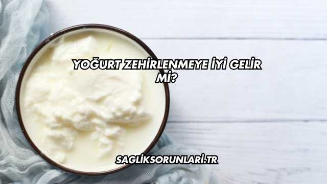 Yoğurt Zehirlenmeye İyi Gelir mi?