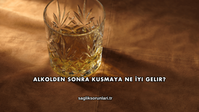 Alkolden Sonra Kusmaya Ne İyi Gelir?