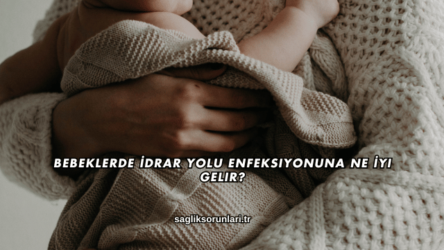 Bebeklerde İdrar Yolu Enfeksiyonuna Ne İyi Gelir?