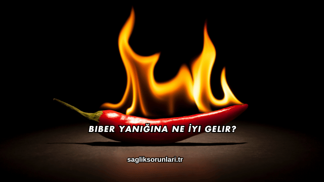 Biber Yanığına Ne İyi Gelir?