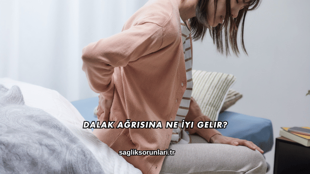 Dalak Ağrısına Ne İyi Gelir?