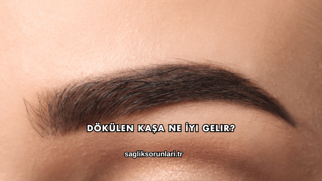 Dökülen Kaşa Ne İyi Gelir?