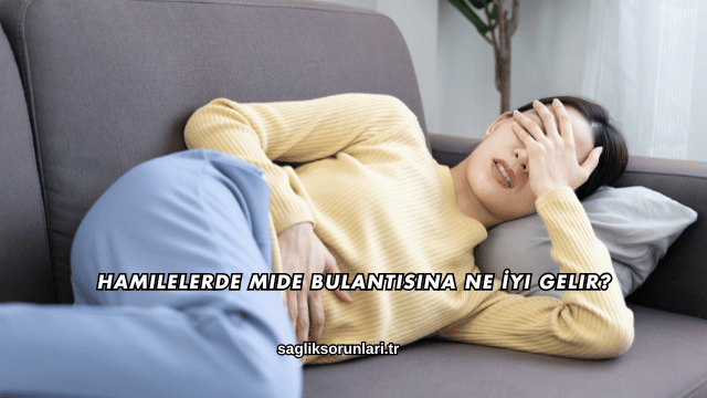 Hamilelerde Mide Bulantısına Ne İyi Gelir?