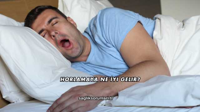 Horlamaya Ne İyi Gelir?