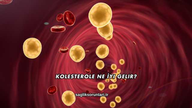 Kolesterole Ne İyi Gelir?