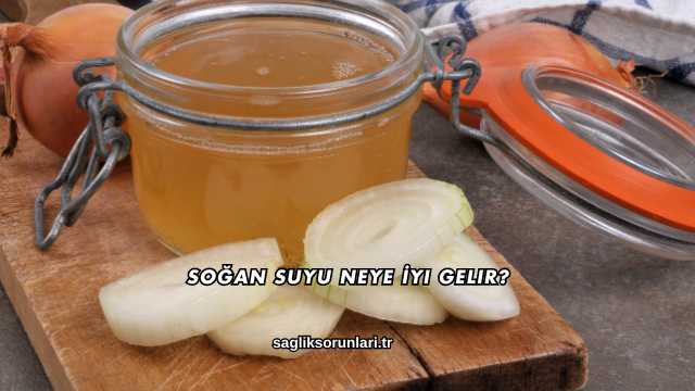 Soğan Suyu Neye İyi Gelir?