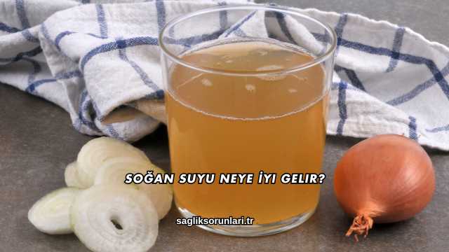 Soğan Suyu Neye İyi Gelir?