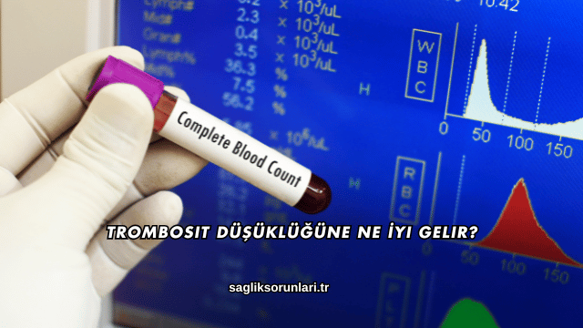 Trombosit Düşüklüğüne Ne İyi Gelir?
