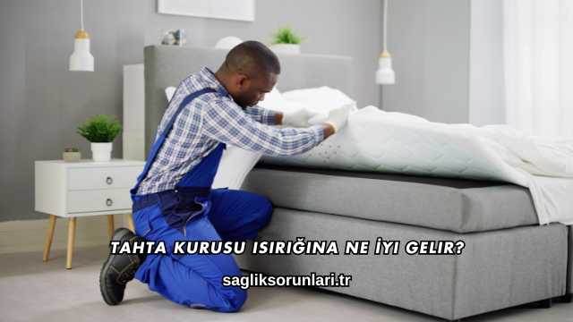 Tahta Kurusu Isırığına Ne İyi Gelir?